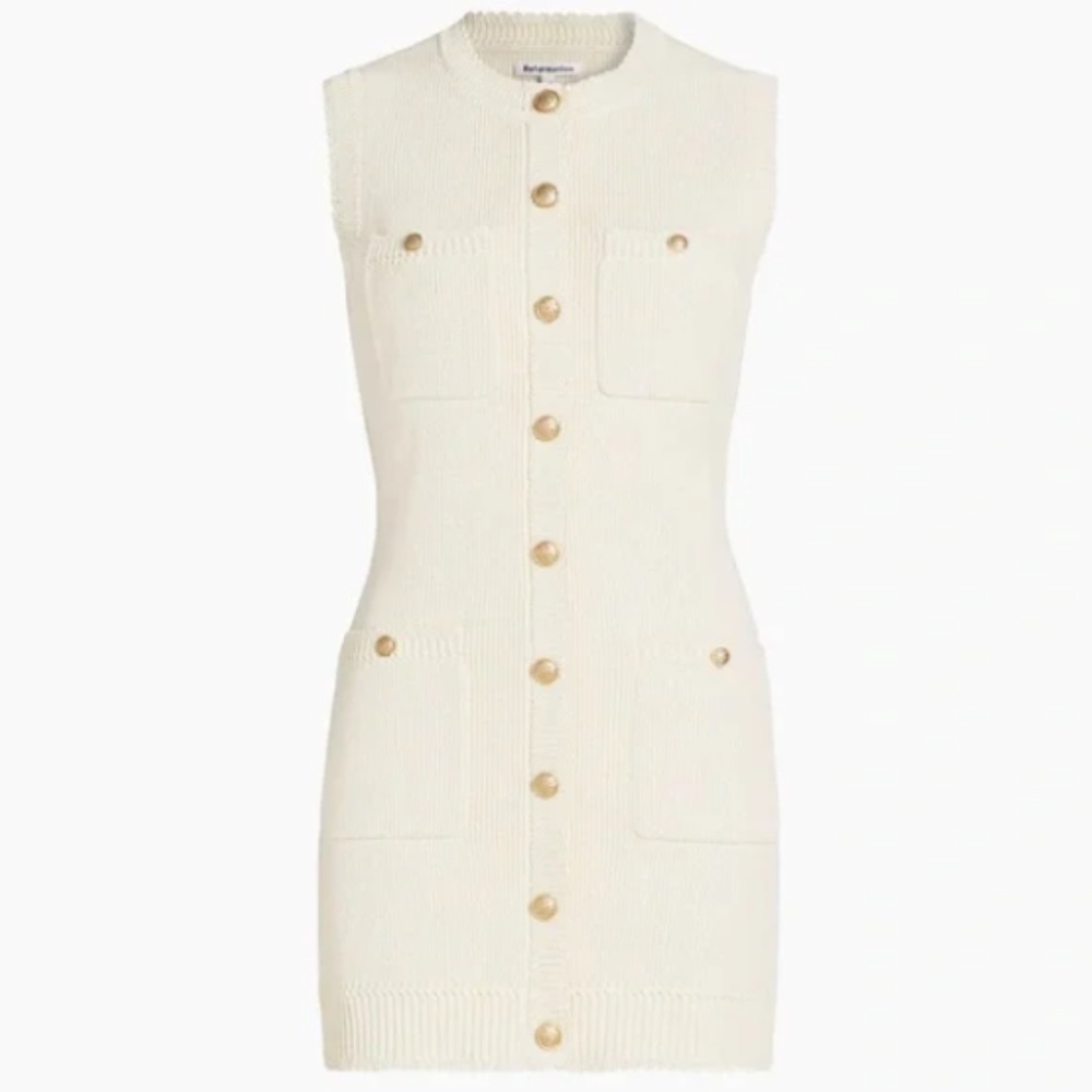 Reformation Catalina Crochet Mini Dress XS NWT
